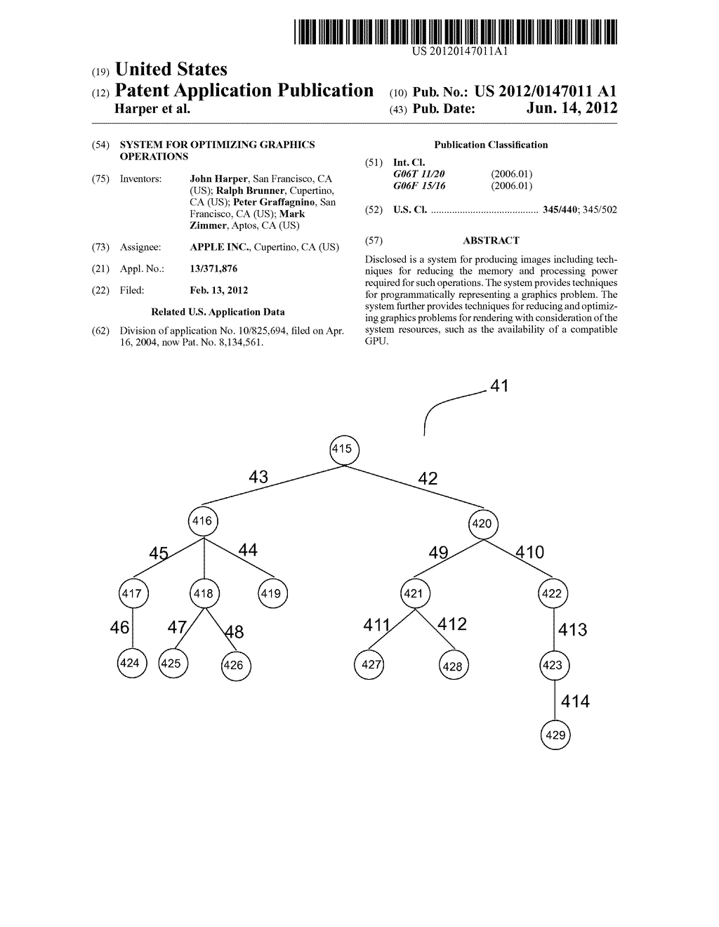 System for Optimizing Graphics Operations - diagram, schematic, and image 01