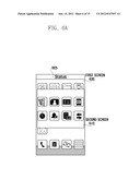 METHOD AND SYSTEM FOR DISPLAYING SCREENS ON THE TOUCH SCREEN OF A MOBILE     DEVICE diagram and image