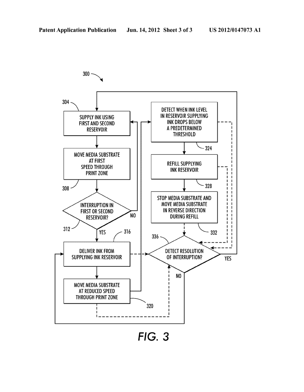 METHOD FOR PRINTING IN A PRINTER HAVING AN INOPERABLE INK RESERVOIR - diagram, schematic, and image 04