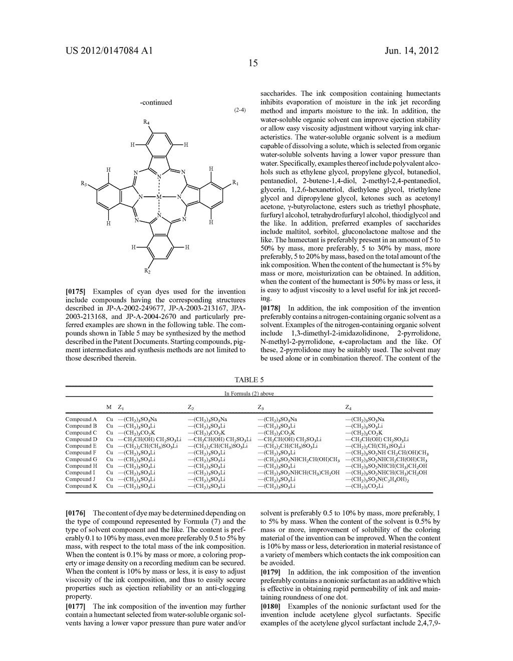 INK COMPOSTION, RECORDING METHOD USING THE SAME AND RECORDED MATERIAL - diagram, schematic, and image 16