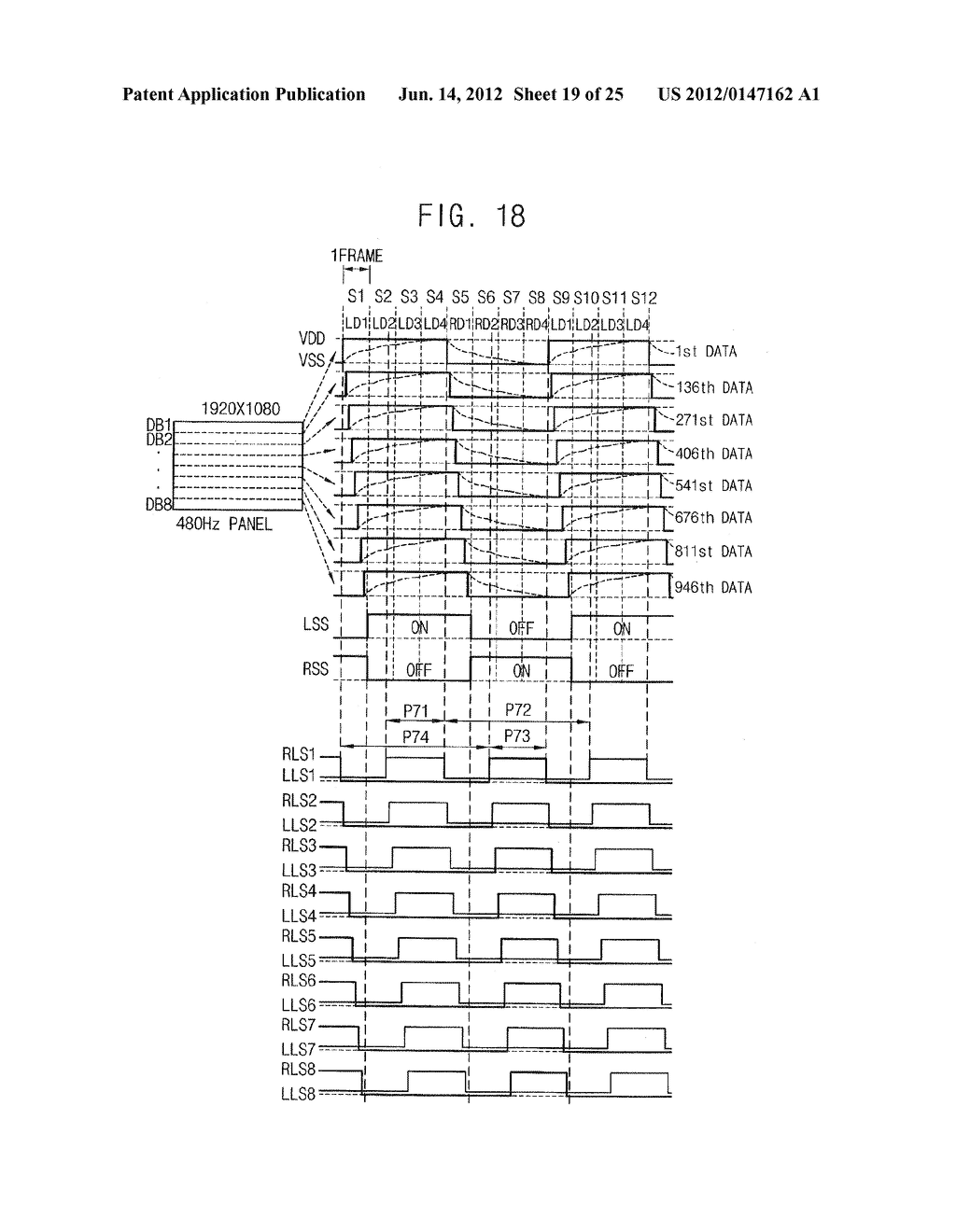 METHOD OF DISPLAYING STEREOSCOPIC IMAGE AND DISPLAY APPARATUS FOR     PERFORMING THE SAME - diagram, schematic, and image 20