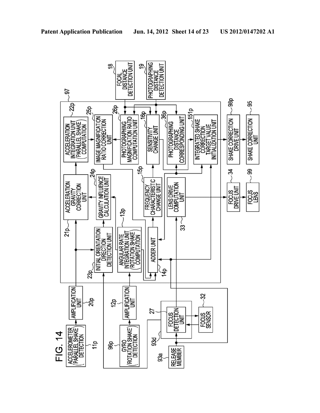 IMAGE PICKUP APPARATUS INCLUDING IMAGE SHAKE CORRECTION - diagram, schematic, and image 15