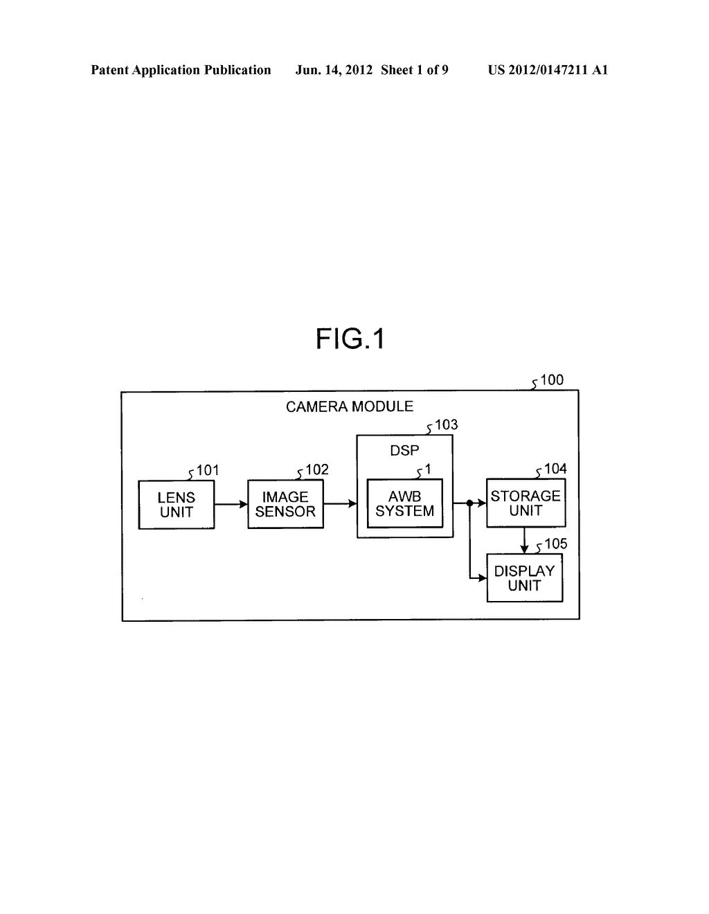 AUTO WHITE BALANCE ADJUSTMENT SYSTEM, AUTO WHITE BALANCE ADJUSTMENT     METHOD, AND CAMERA MODULE - diagram, schematic, and image 02