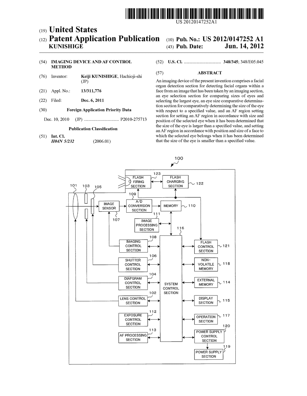 IMAGING DEVICE AND AF CONTROL METHOD - diagram, schematic, and image 01