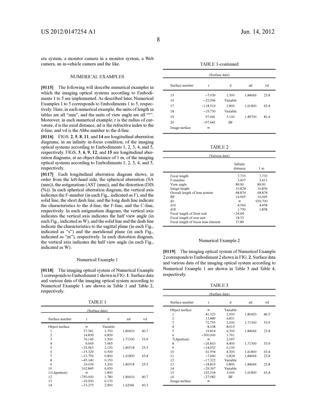 Imaging Optical System, Interchangeable Lens Apparatus and Camera System - diagram, schematic, and image 20