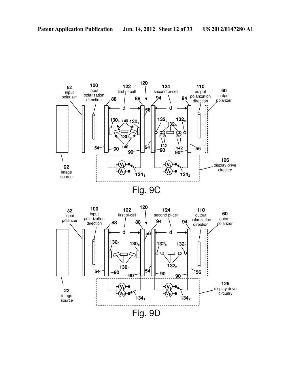 OPTICAL POLARIZATION STATE MODULATOR ASSEMBLY FOR USE IN STEREOSCOPIC     THREE-DIMENSIONAL IMAGE PROJECTION SYSTEM - diagram, schematic, and image 13