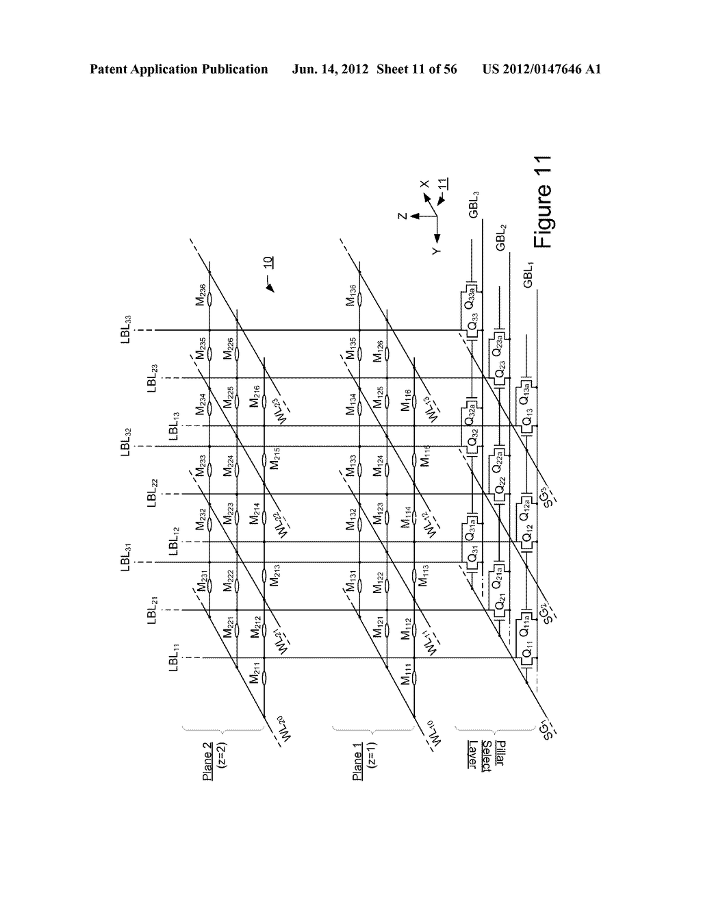 THREE DIMENSIONAL NON-VOLATILE STORAGE WITH CONNECTED WORD LINES - diagram, schematic, and image 12