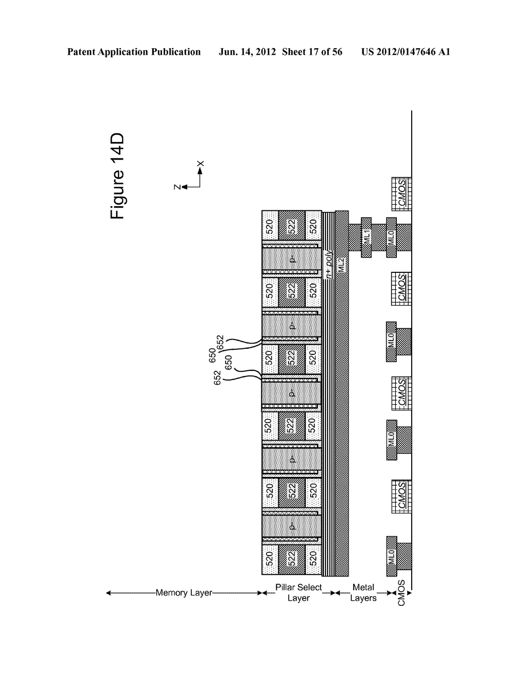 THREE DIMENSIONAL NON-VOLATILE STORAGE WITH CONNECTED WORD LINES - diagram, schematic, and image 18