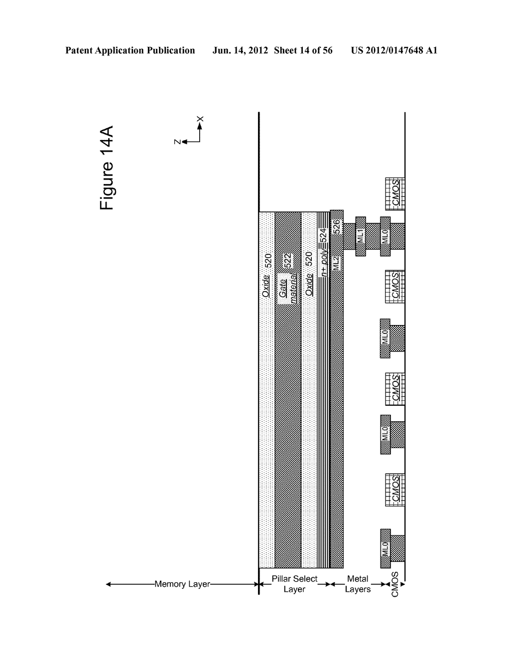 THREE DIMENSIONAL NON-VOLATILE STORAGE WITH DUAL GATE SELECTION OF     VERTICAL BIT LINES - diagram, schematic, and image 15