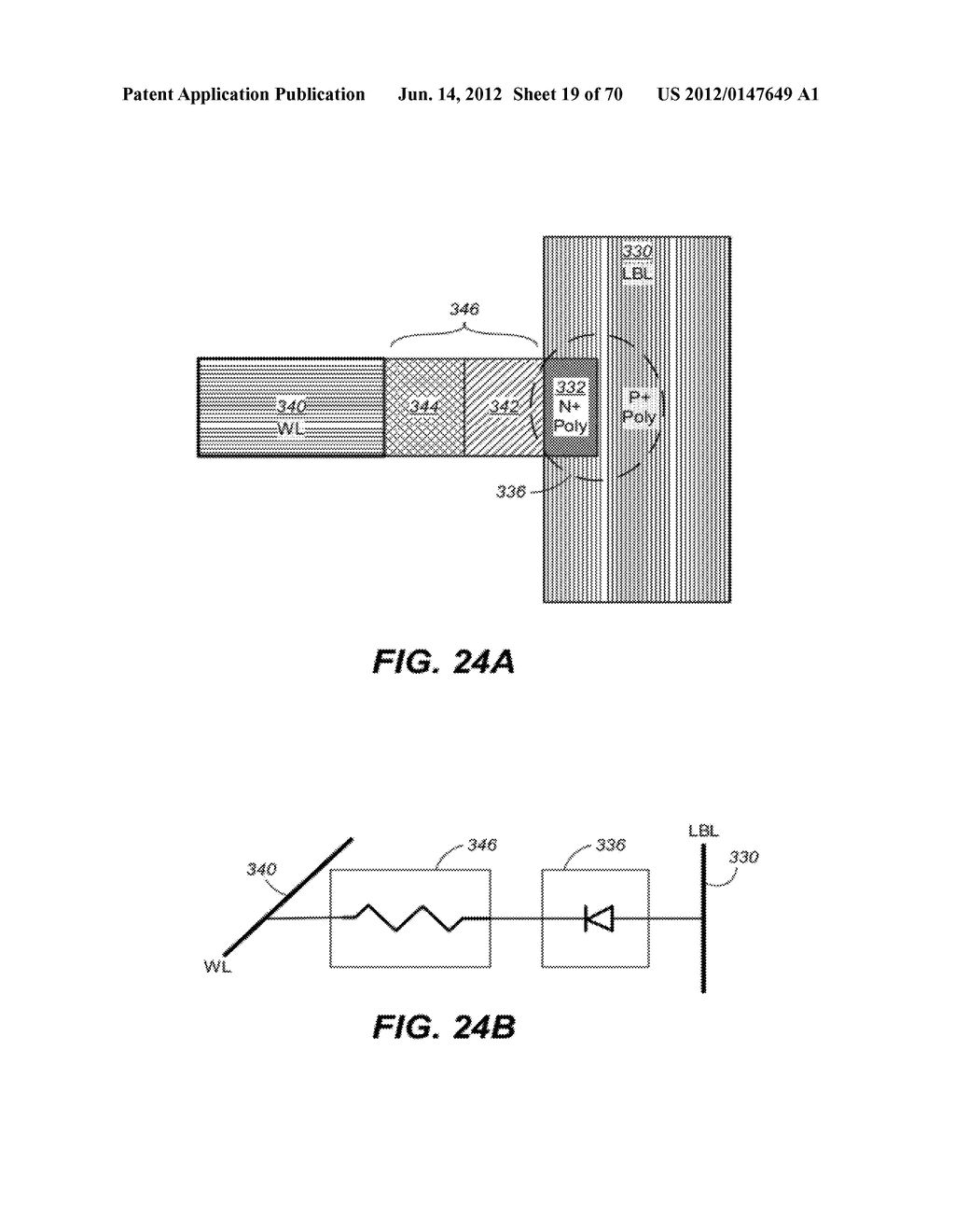 Non-Volatile Memory Having 3d Array of Read/Write Elements with Low     Current Structures and Methods Thereof - diagram, schematic, and image 20