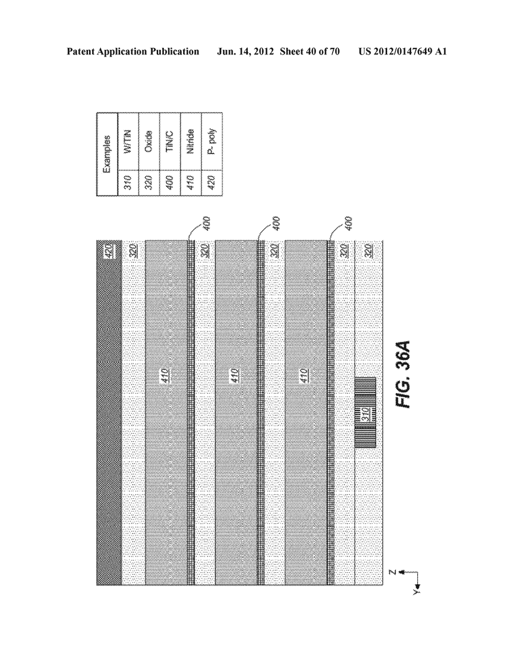 Non-Volatile Memory Having 3d Array of Read/Write Elements with Low     Current Structures and Methods Thereof - diagram, schematic, and image 41