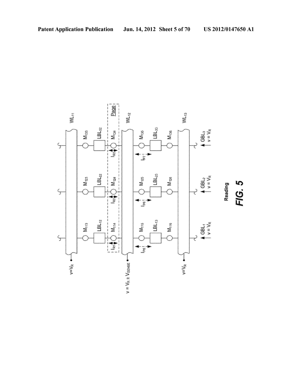 Non-Volatile Memory Having 3D Array of Read/Write Elements with Vertical     Bit Lines and Select Devices and Methods Thereof - diagram, schematic, and image 06