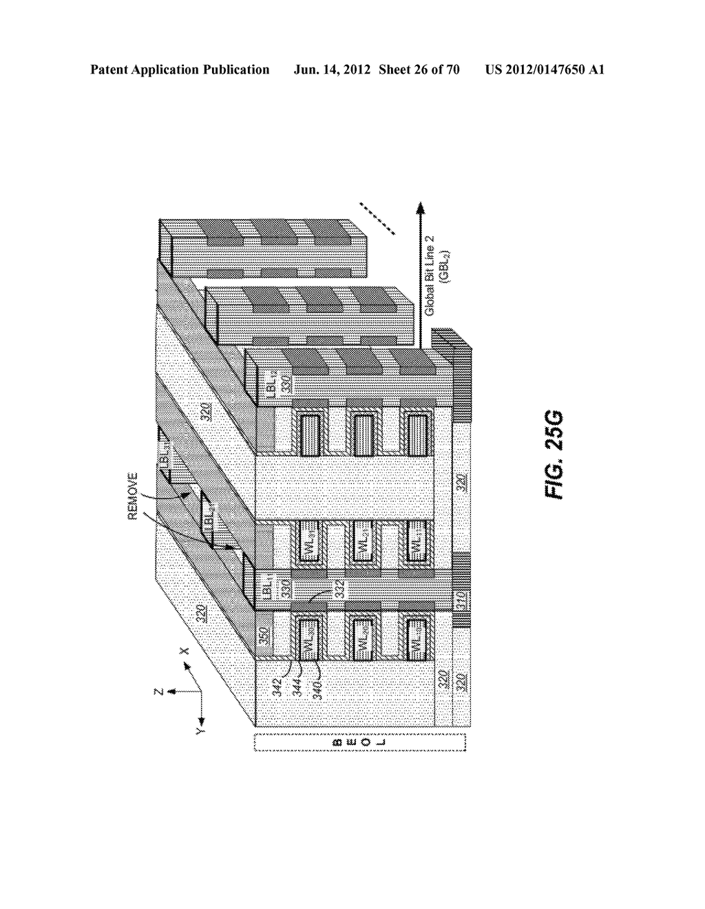 Non-Volatile Memory Having 3D Array of Read/Write Elements with Vertical     Bit Lines and Select Devices and Methods Thereof - diagram, schematic, and image 27