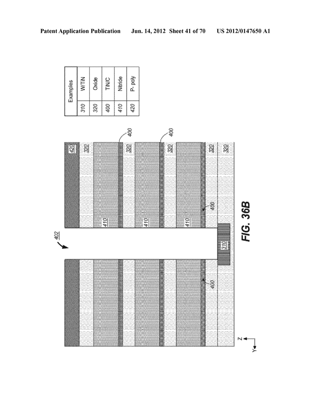 Non-Volatile Memory Having 3D Array of Read/Write Elements with Vertical     Bit Lines and Select Devices and Methods Thereof - diagram, schematic, and image 42