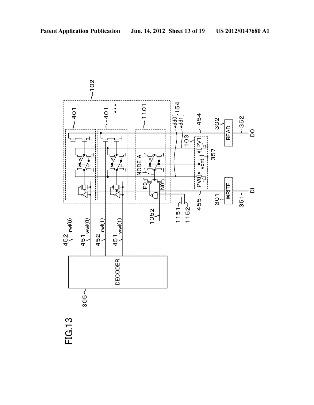 SEMICONDUCTOR MEMORY DEVICE - diagram, schematic, and image 14