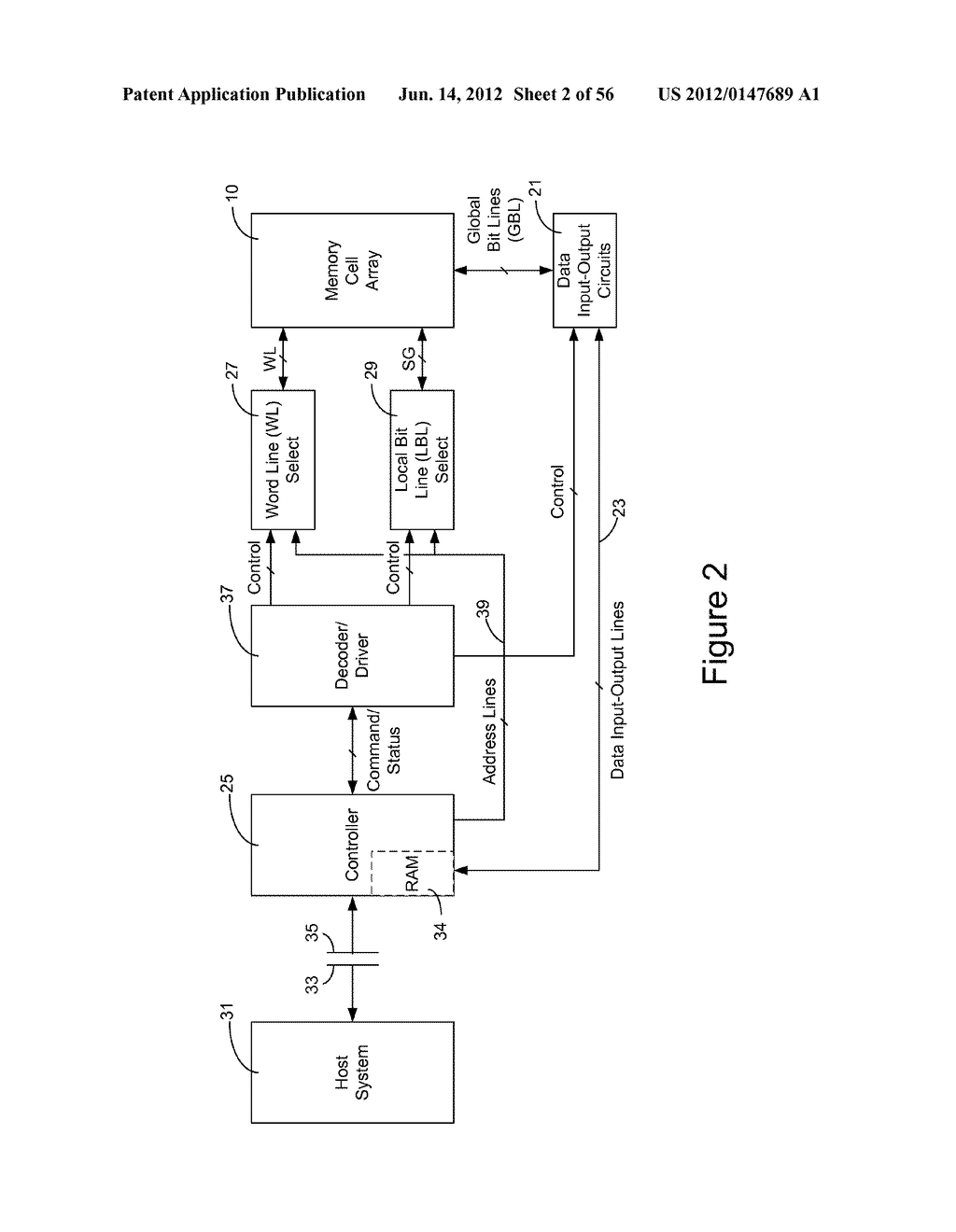 THREE DIMENSIONAL NON-VOLATILE STORAGE WITH MULTI BLOCK ROW SELECTION - diagram, schematic, and image 03