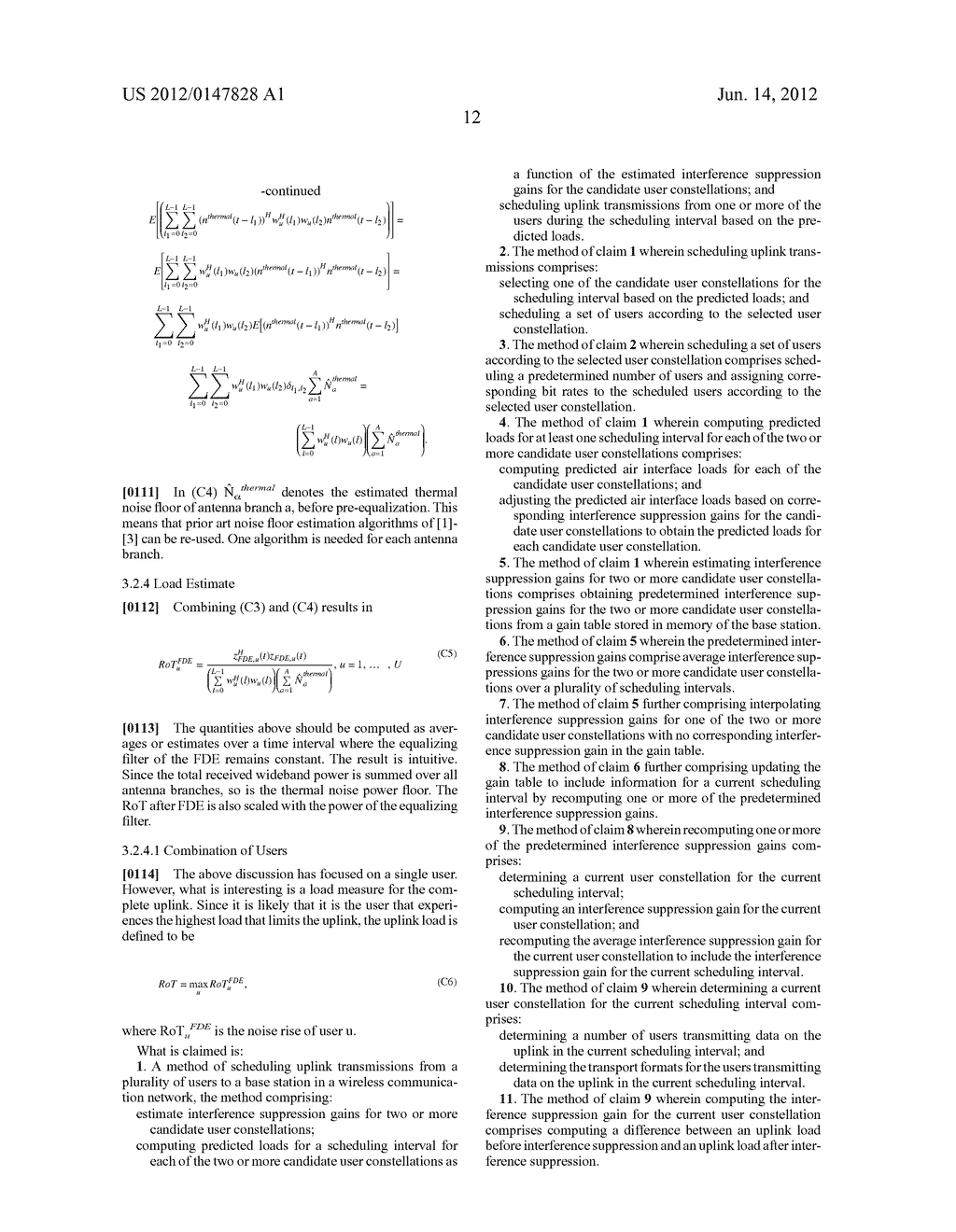 Adaptive Load Prediction for Interference Suppression Receivers - diagram, schematic, and image 21