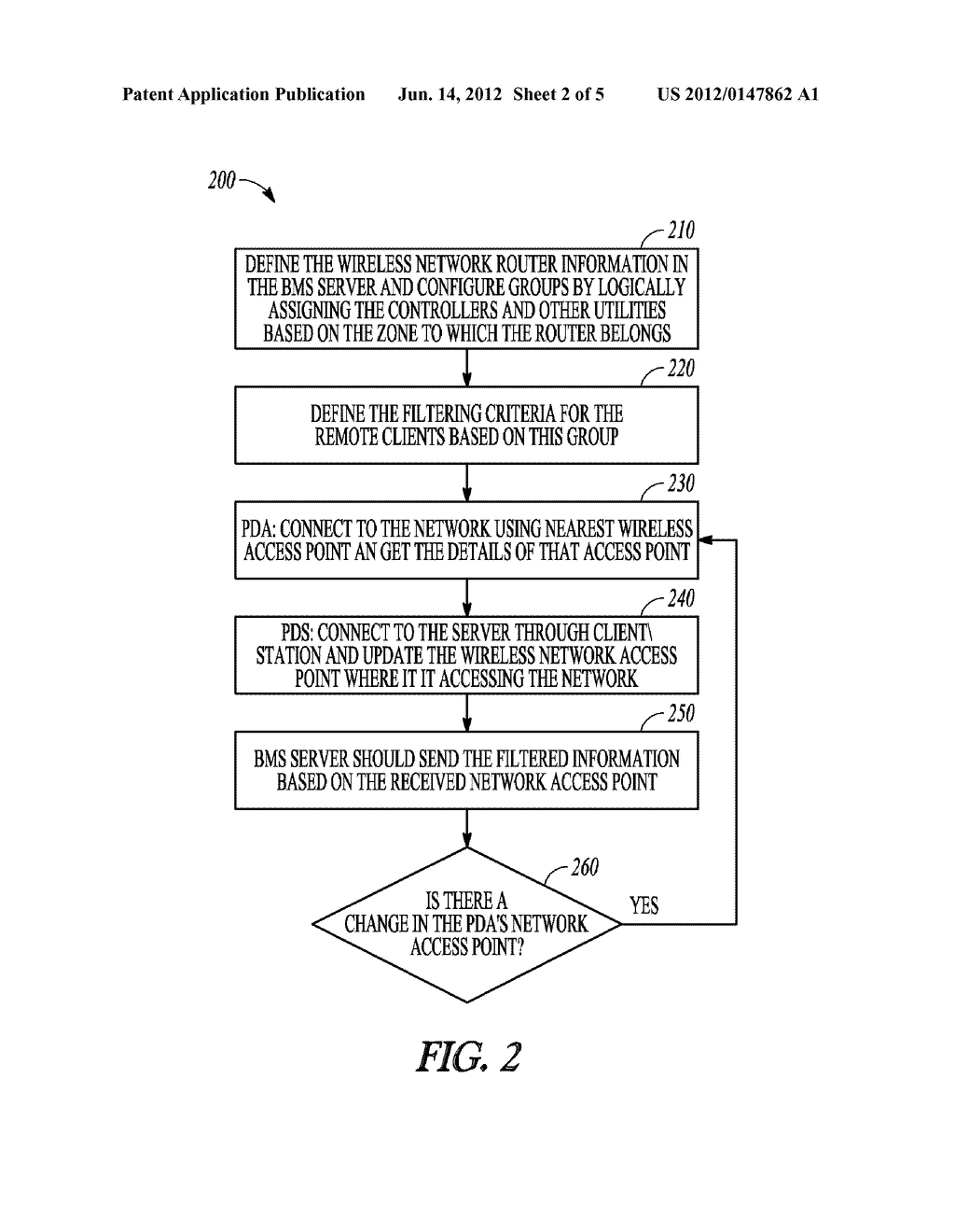 SYSTEM AND METHOD FOR AUTOMATIC FILTERING OF DEVICE POINT INFORMATION AS A     FUNCTION OF WIRELESS ACCESS POINT LOCATION - diagram, schematic, and image 03