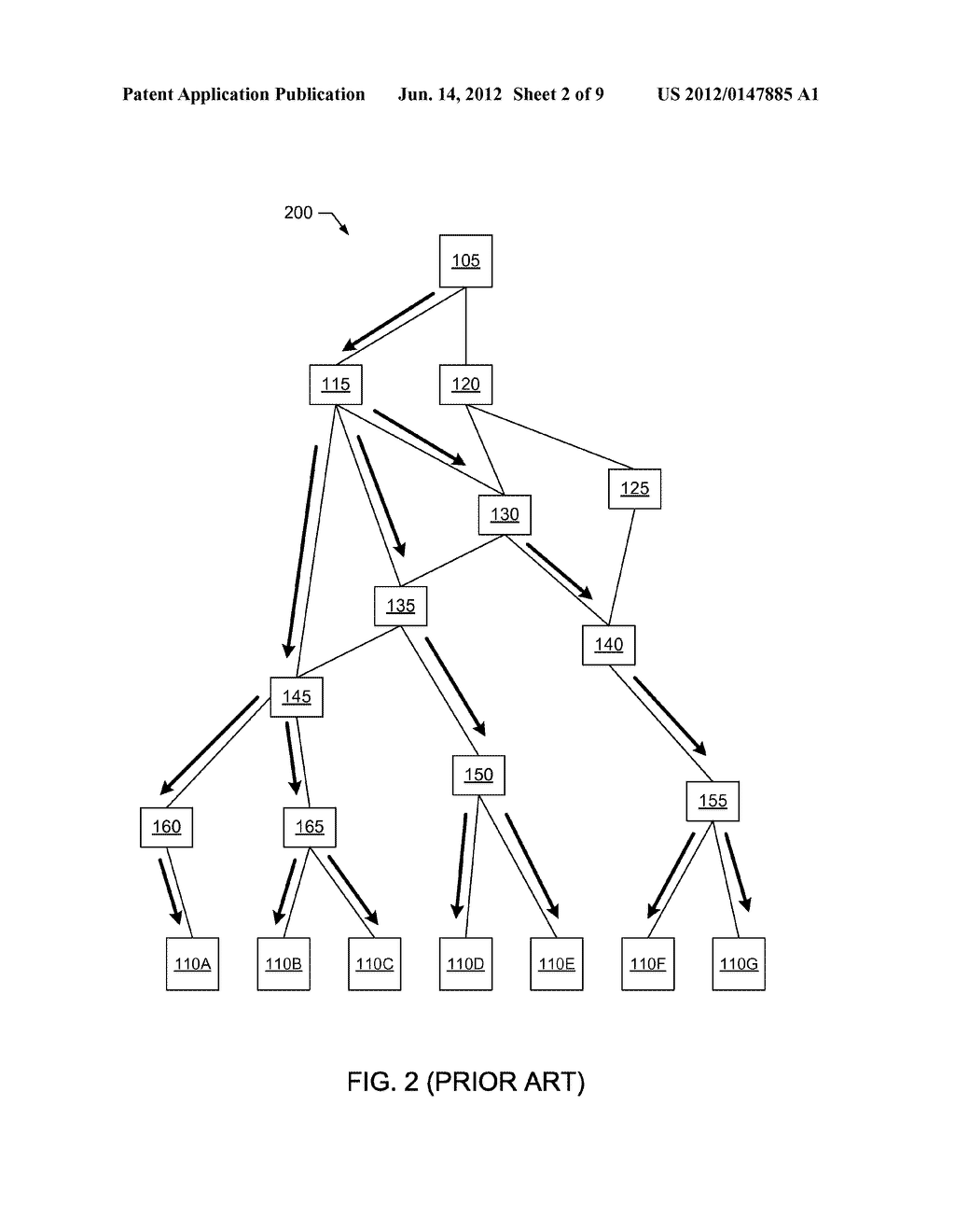 METHODS AND APPARATUS FOR NETWORK MULTICASTING USING HIERARCHICAL     REPLICATION - diagram, schematic, and image 03