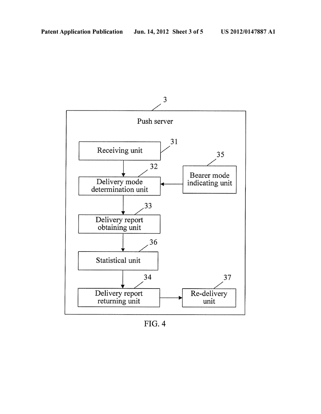 METHOD AND DEVICE FOR DELIVERING AND RECEIVING PUSH MESSAGE - diagram, schematic, and image 04