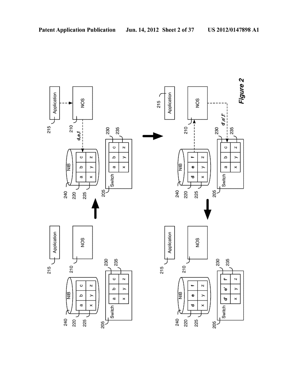 NETWORK CONTROL APPARATUS AND METHOD FOR CREATING AND MODIFYING LOGICAL     SWITCHING ELEMENTS - diagram, schematic, and image 03