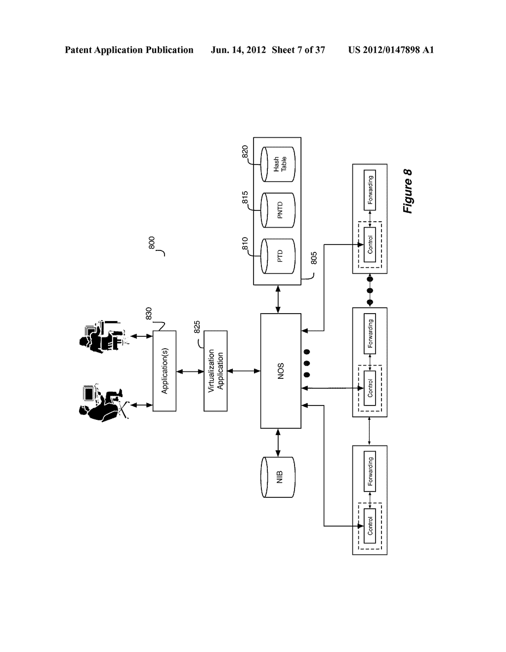 NETWORK CONTROL APPARATUS AND METHOD FOR CREATING AND MODIFYING LOGICAL     SWITCHING ELEMENTS - diagram, schematic, and image 08