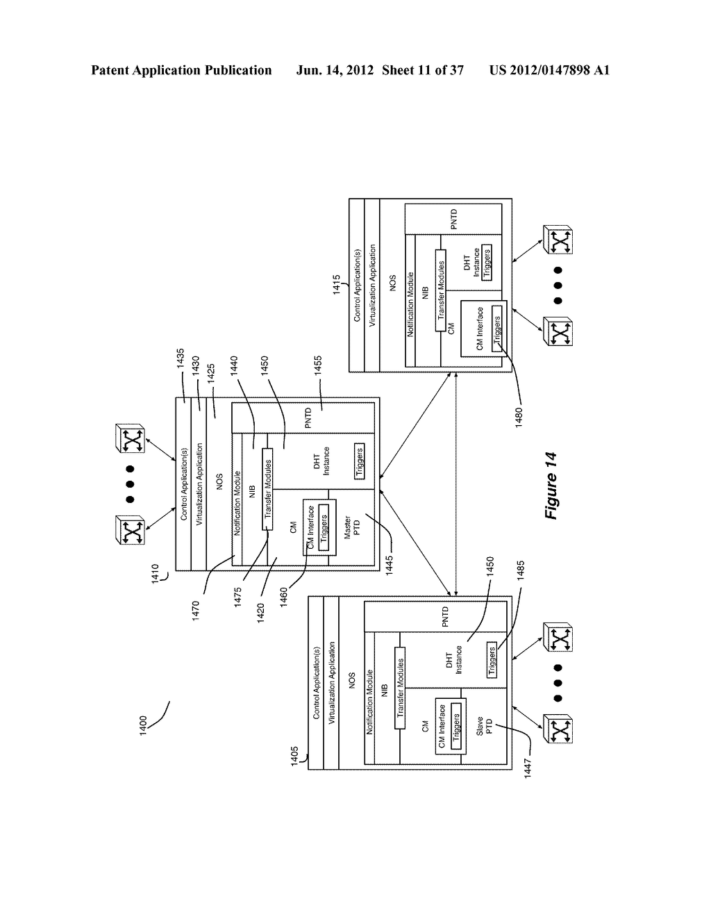 NETWORK CONTROL APPARATUS AND METHOD FOR CREATING AND MODIFYING LOGICAL     SWITCHING ELEMENTS - diagram, schematic, and image 12