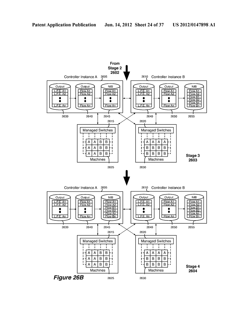 NETWORK CONTROL APPARATUS AND METHOD FOR CREATING AND MODIFYING LOGICAL     SWITCHING ELEMENTS - diagram, schematic, and image 25