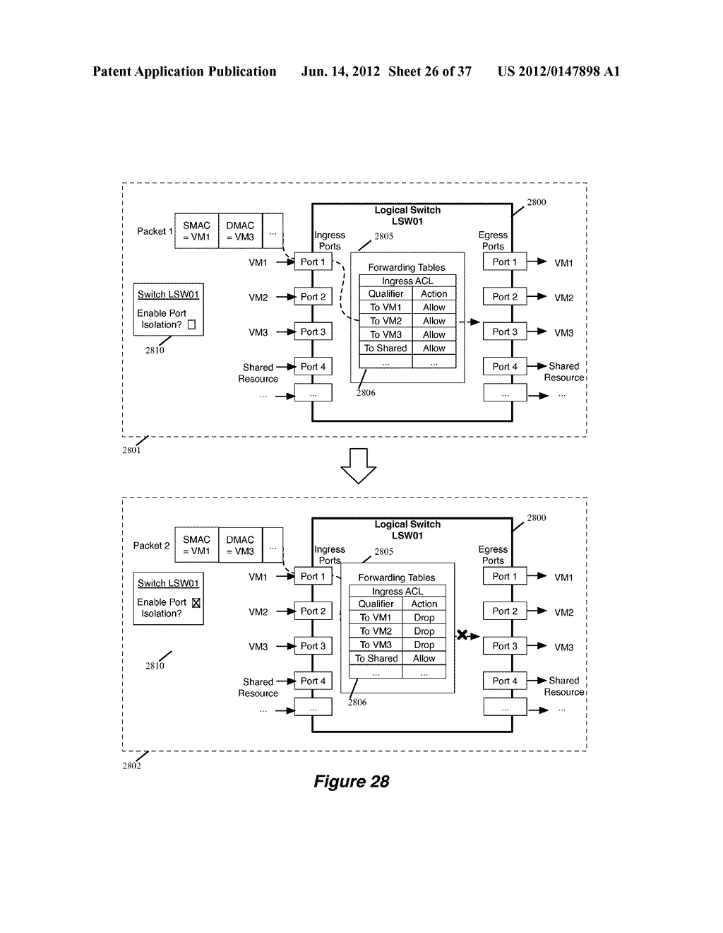 NETWORK CONTROL APPARATUS AND METHOD FOR CREATING AND MODIFYING LOGICAL     SWITCHING ELEMENTS - diagram, schematic, and image 27