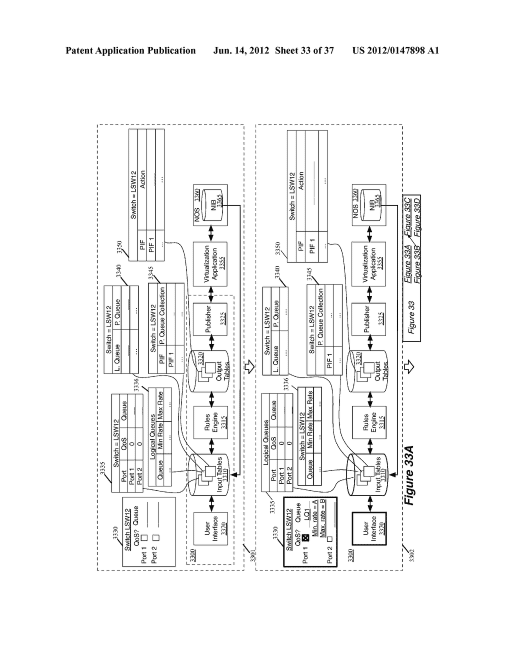 NETWORK CONTROL APPARATUS AND METHOD FOR CREATING AND MODIFYING LOGICAL     SWITCHING ELEMENTS - diagram, schematic, and image 34