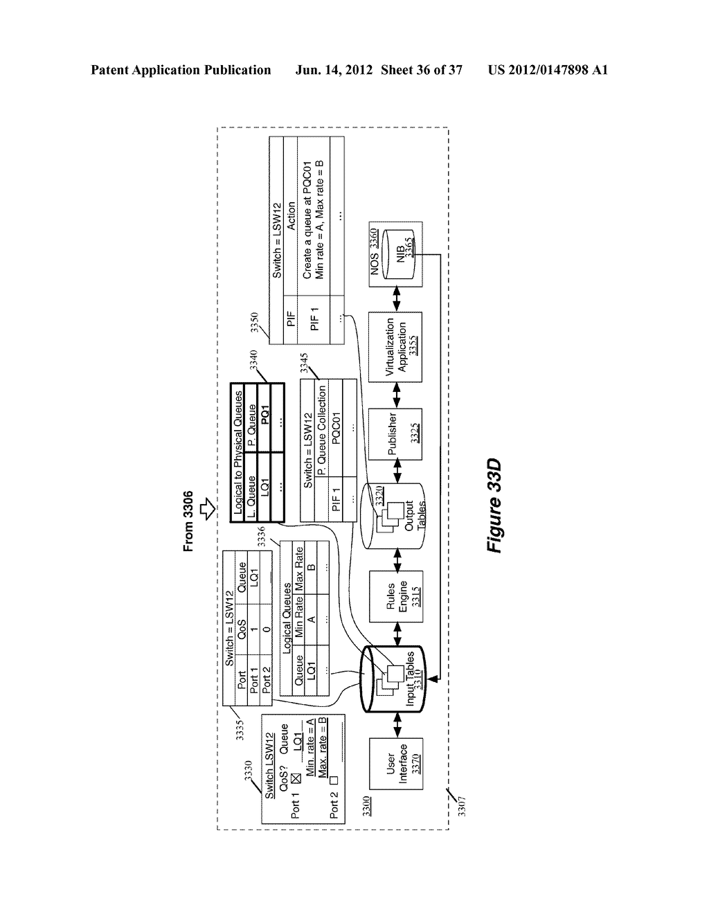 NETWORK CONTROL APPARATUS AND METHOD FOR CREATING AND MODIFYING LOGICAL     SWITCHING ELEMENTS - diagram, schematic, and image 37