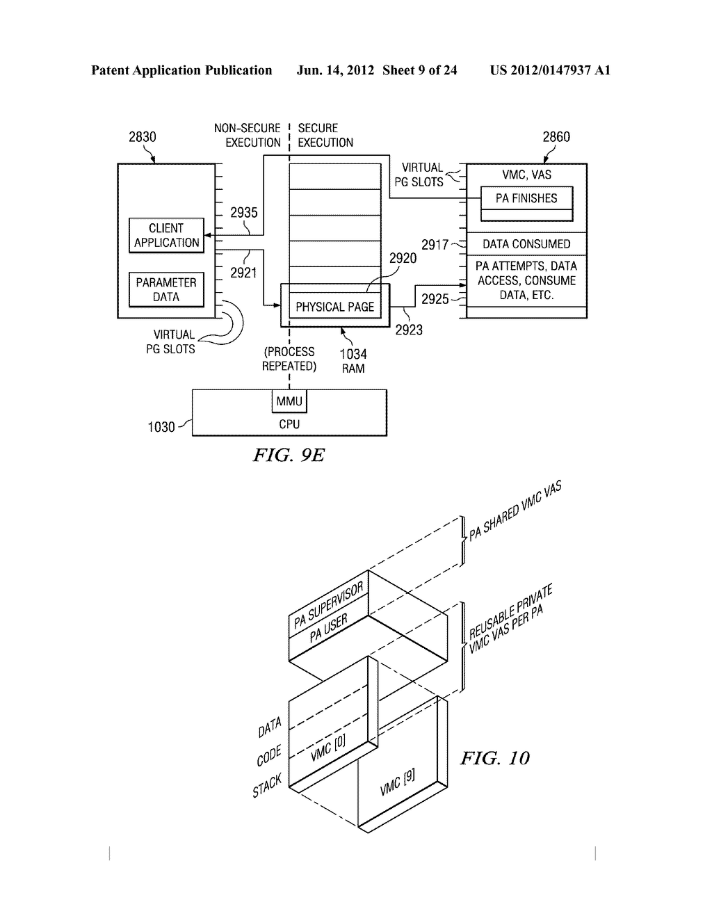 METHODS, APPARATUS, AND SYSTEMS FOR SECURE DEMAND PAGING AND OTHER PAGING     OPERATIONS FOR PROCESSOR DEVICES - diagram, schematic, and image 10