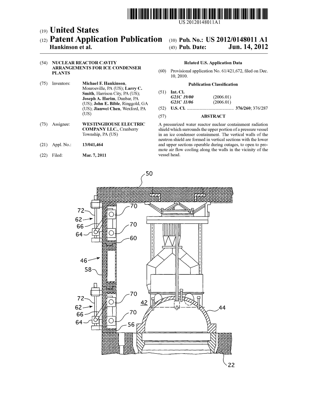 NUCLEAR REACTOR CAVITY ARRANGEMENTS FOR ICE CONDENSER PLANTS - diagram, schematic, and image 01