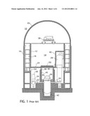 NUCLEAR REACTOR CAVITY ARRANGEMENTS FOR ICE CONDENSER PLANTS diagram and image