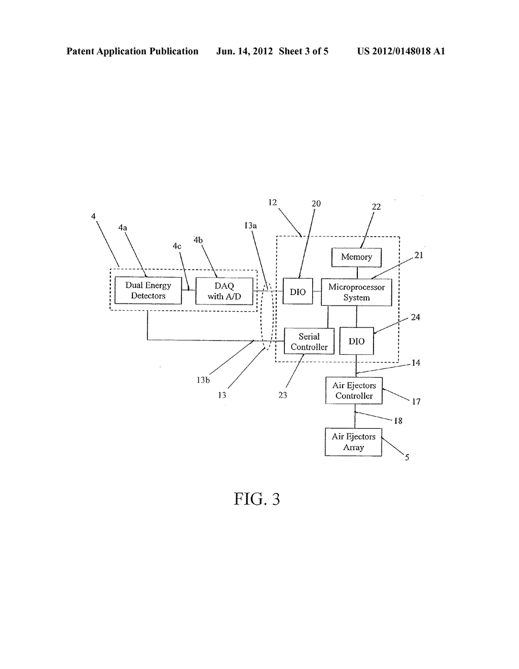 Method and Apparatus for Sorting Materials According to Relative     Composition - diagram, schematic, and image 04