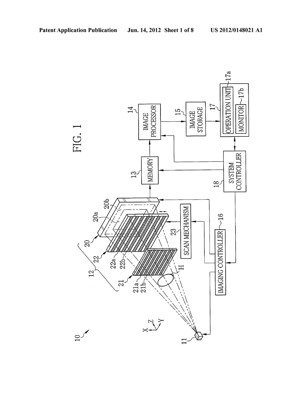 RADIATION IMAGING SYSTEM AND RADIOGRAPHIC IMAGE PROCESSING METHOD - diagram, schematic, and image 02