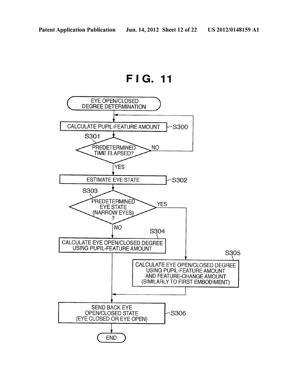 INFORMATION PROCESSING APPARATUS, EYE OPEN/CLOSED DEGREE DETERMINATION     METHOD, COMPUTER-READABLE STORAGE MEDIUM, AND IMAGE SENSING APPARATUS - diagram, schematic, and image 13