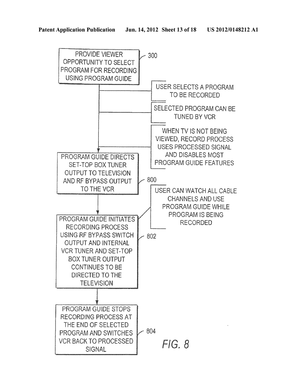 INTERACTIVE TELEVISION PROGRAM GUIDE WITH SIMULTANEOUS WATCH AND RECORD     CAPABILITIES - diagram, schematic, and image 14