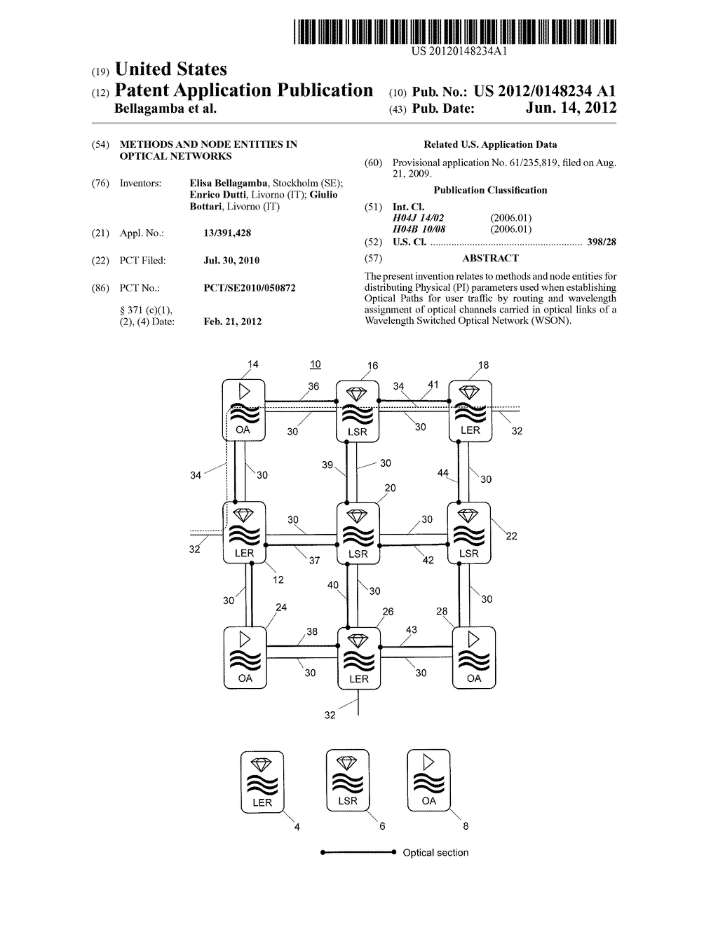 METHODS AND NODE ENTITIES IN OPTICAL NETWORKS - diagram, schematic, and image 01