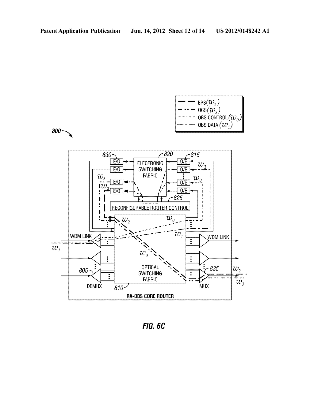 Dense Wavelength Division Multiplexing Multi-Mode Switching Systems and     Methods for Concurrent and Dynamic Reconfiguration with Different     Switching Modes - diagram, schematic, and image 13