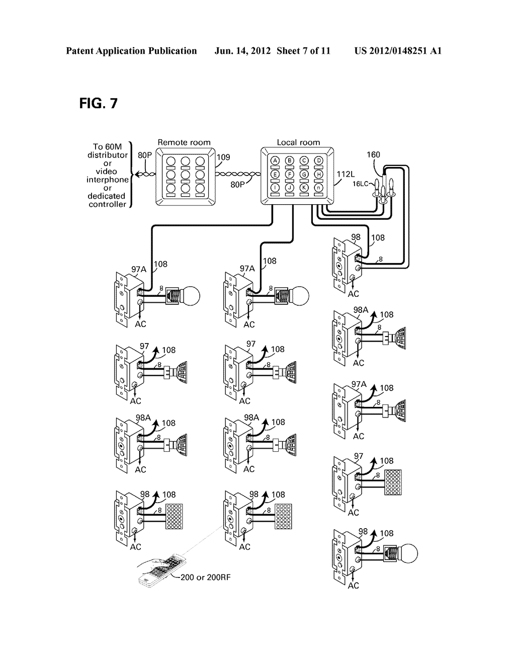 Method and Apparatus for Propagating Optical Signals along with Power Feed     to Illuminators and Electrical Appliances - diagram, schematic, and image 08