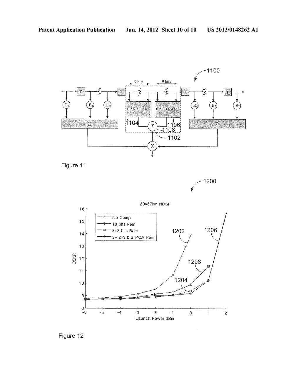 SYSTEM AND METHOD FOR REDUCING MEMORY REQUIREMENTS FOR ELECTRICAL DOMAIN     COMPENSATION OF INTRA-CHANNEL NONLINEARITY IN AN OPTICAL COMMUNICATIONS     SYSTEM - diagram, schematic, and image 11