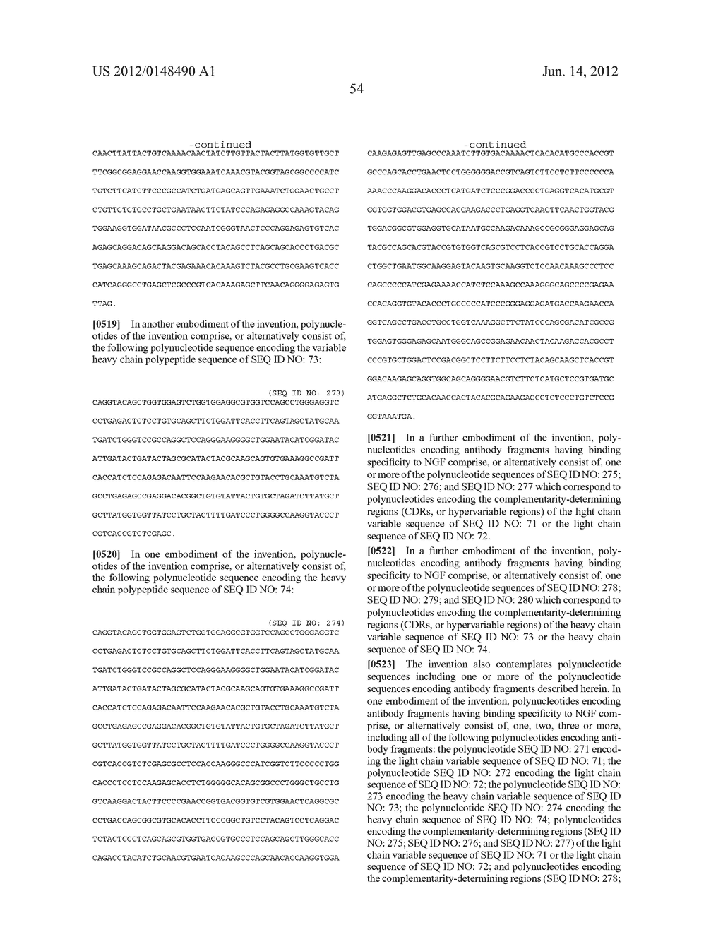 ANTI-NGF COMPOSITIONS AND USE THEREOF - diagram, schematic, and image 151