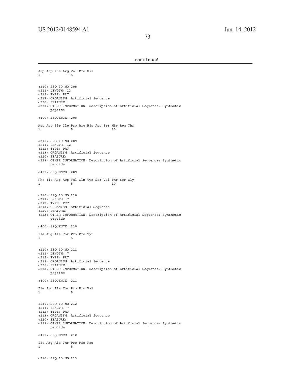 MIMOTOPES OF HIV AND USES THEREOF - diagram, schematic, and image 111