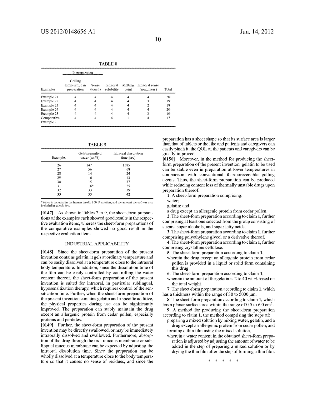 SHEET-FORM PREPARATION AND METHOD FOR PRODUCING THE SAME - diagram, schematic, and image 11