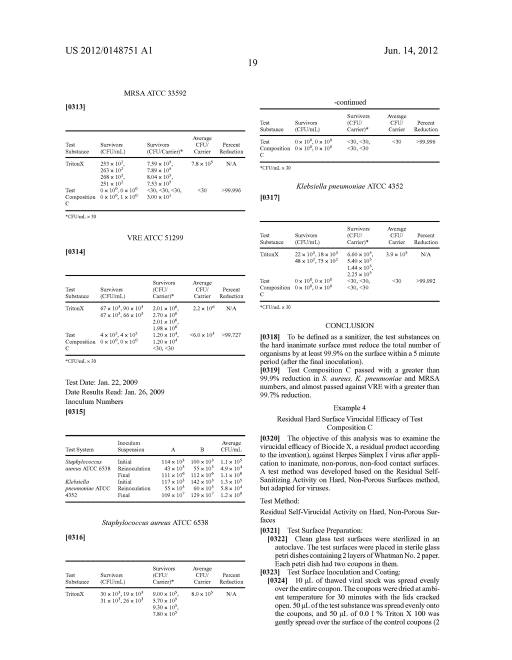 WEAR RESISTANT ANTIMICROBIAL COMPOSITIONS AND METHODS OF USE - diagram, schematic, and image 20