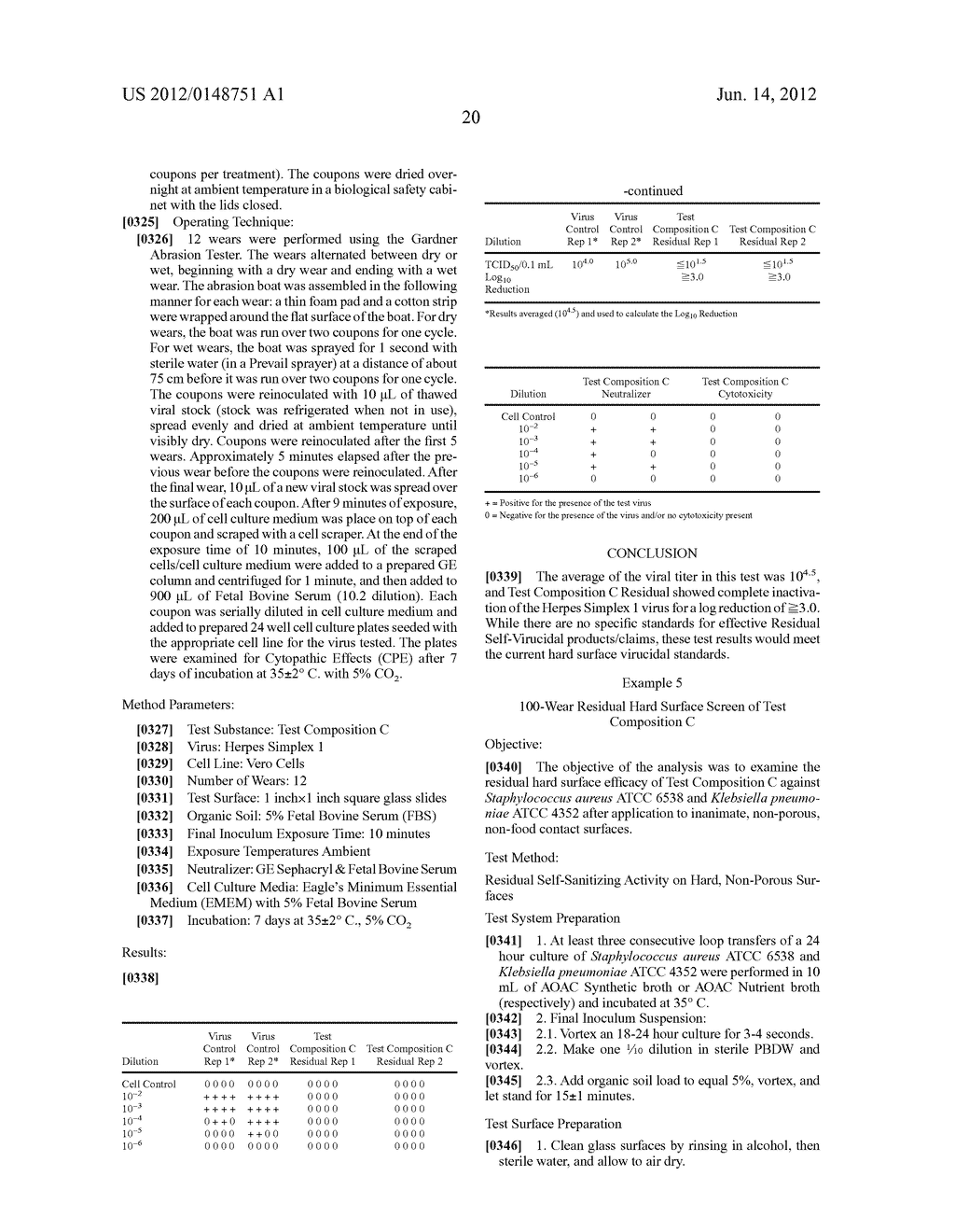 WEAR RESISTANT ANTIMICROBIAL COMPOSITIONS AND METHODS OF USE - diagram, schematic, and image 21