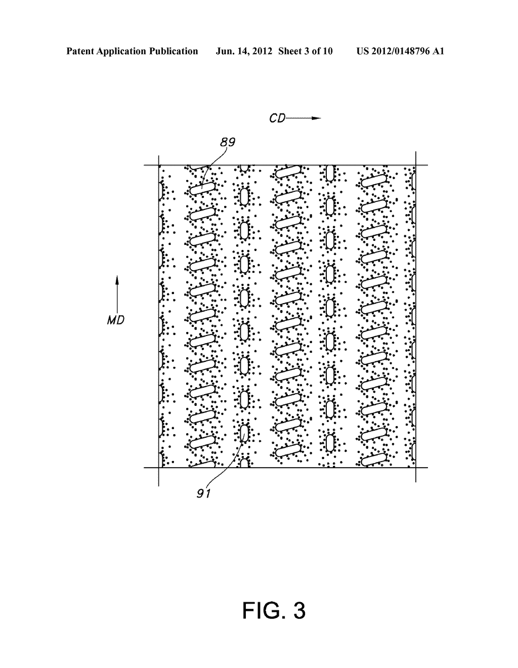 Nonwoven Composite Including an Apertured Elastic Film and Method of     Making - diagram, schematic, and image 04