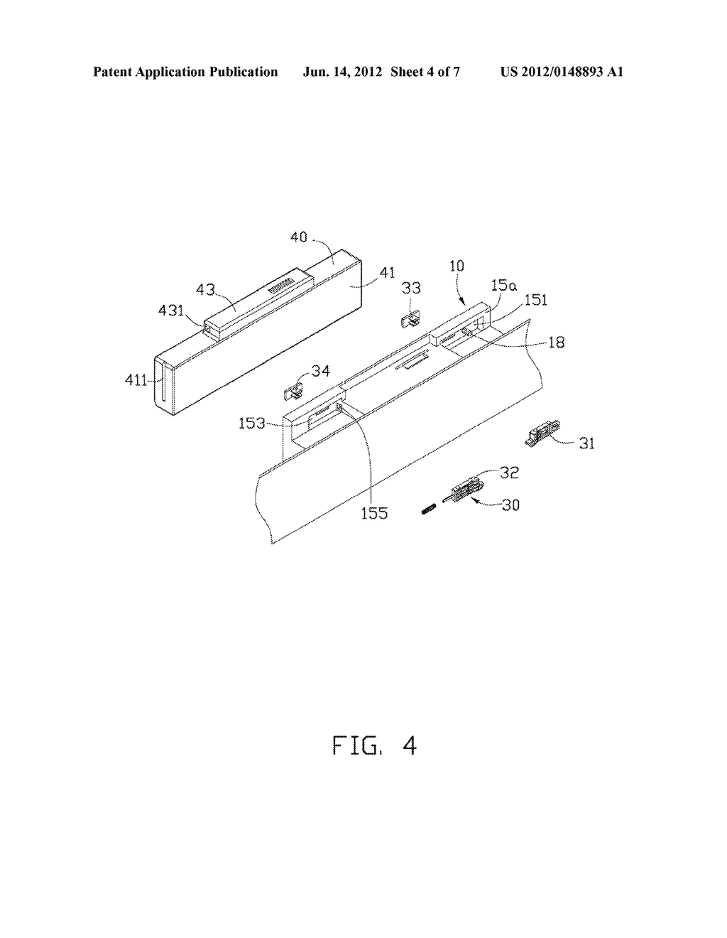 COMPUTER ENCLOSURE WITH BATTERY HOLDING STRUCTURE - diagram, schematic, and image 05