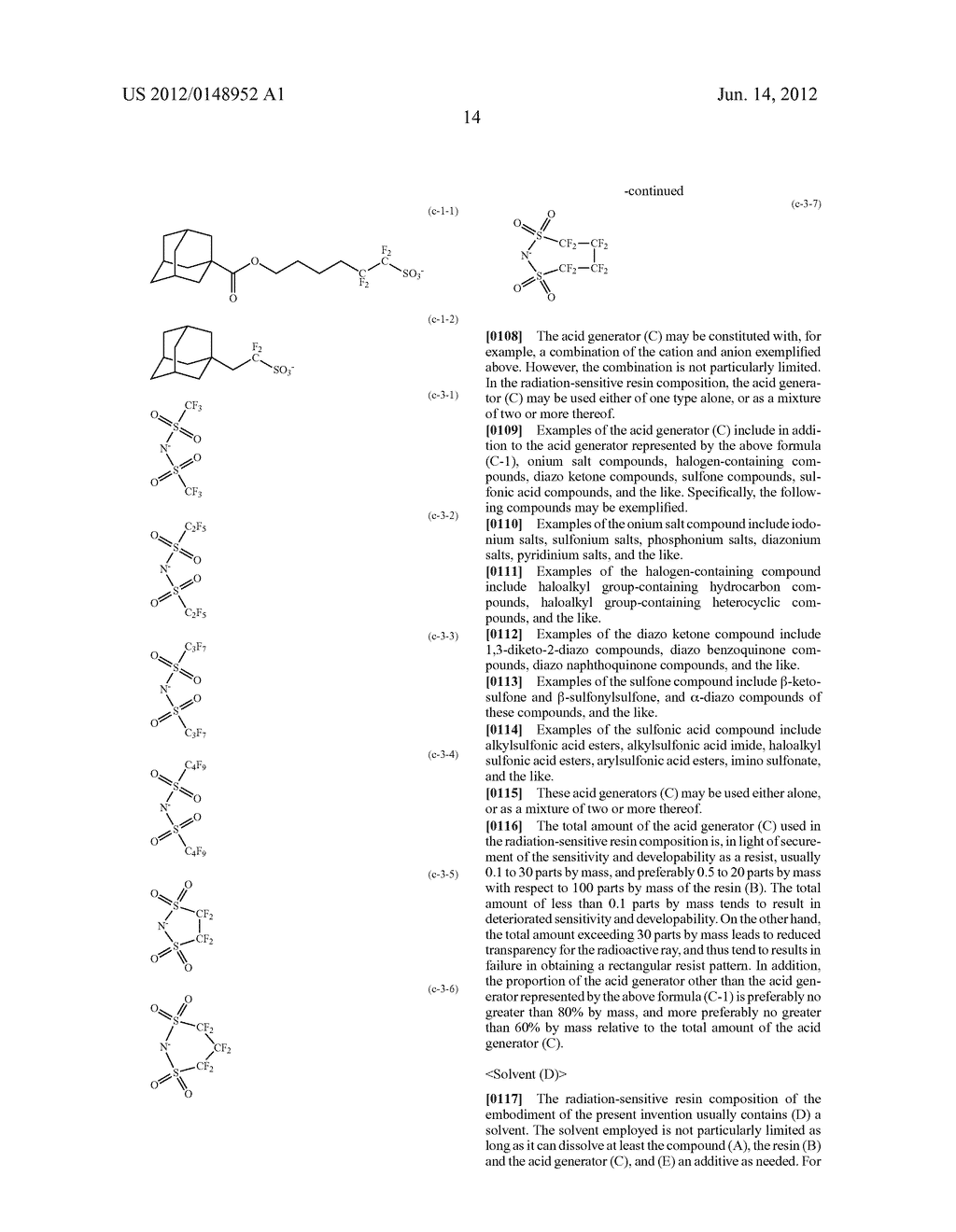 RADIATION-SENSITIVE RESIN COMPOSITION AND COMPOUND - diagram, schematic, and image 15